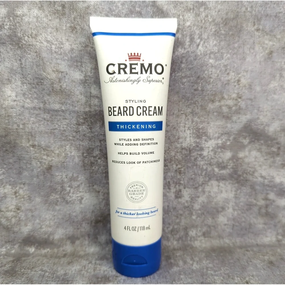 Cremo Styling Beard Cream, Thickening, Brand New Sealed 4 fl oz